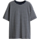 H&M Oversized T-shirt - Navy Blue/White Striped