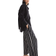 H&M Cropped Pull On Trousers - Black/Striped