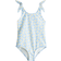 H&M Girls Blue Printed Swimsuit - Blue
