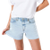 H&M Skinny High Denim Shorts - Light Denim Blue
