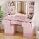 Latitude Run Rosse With 3 Colorful Light Mirror 7 Drawers 7 Storage Shelves 110cm Dressing Table 40x110cm