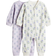 H&M Patterned Cotton Pyjamas 2-pack - Purple/Floral (1085413043)