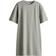 H&M Waisted T-shirt Dress - Light Grey/Green
