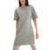 H&M Waisted T-shirt Dress - Light Grey/Green