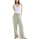 H&M Linen Blend Trousers - Light Green