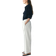 H&M Linen Blend Crop Pants - White