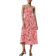 H&M Smocked Strappy Dress - Red/Patterned