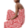 H&M Smocked Strappy Dress - Red/Patterned