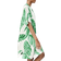H&M Viscose Tunic Dress - White/Leaves