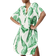 H&M Viscose Tunic Dress - White/Leaves