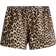 H&M Cotton Shorts with Drawstring - Light Beige/Leopard Print
