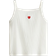 H&M Embroidery Detail Strappy Top - White/Heart (1282319001)