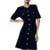 H&M Rib-Knit Button-Front Dress - Black