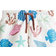 H&M Printed Swim Shorts - White/Sea life (1265468011)