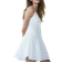 H&M Appliquéd Cotton Dress - White