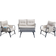 Outdoor Essentials 85531 Outdoor Lounge Set, 1 Table incl. 2 Chairs & 1 Sofas