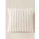 Shein Solid White Stripe Light Luxury And Luxurious Style Rabbit Plush Pillow Case Creative Home Fabric PillowCushion.Delicate And Breathable, Skin Friendly And Soft, Warm And Happy, Suitable For Wedding Birthday Themed Party, Sofa, Chair,Living Room, Bedroom, Office, Outdoor, Camping, Terrace,Automobile Decoration.Friends And Family Festival Gifts, High-End Taste Cushion Cover White (45.7x45.7cm)