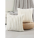Shein Solid White Stripe Light Luxury And Luxurious Style Rabbit Plush Pillow Case Creative Home Fabric PillowCushion.Delicate And Breathable, Skin Friendly And Soft, Warm And Happy, Suitable For Wedding Birthday Themed Party, Sofa, Chair,Living Room, Bedroom, Office, Outdoor, Camping, Terrace,Automobile Decoration.Friends And Family Festival Gifts, High-End Taste Cushion Cover White (45.7x45.7cm)