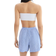 H&M Linen Drawstring Short - Blue/Striped