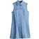 H&M Sleeveless Shirt Dress - Denim Blue