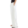 H&M Straight Linen-Blend Trousers - Vit