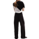 H&M Wide Pull-On Trousers - Black