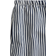 H&M Linen Blend Drawstring Shorts - Navy Blue/Striped