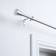 OHS Pole Extendable Finnials Trumpet End Rings Grey