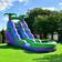 HeroKiddo Tropical Commercial Grade Inflatable Water Slide with Attached Pool & Air Blower
