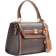 River Island Monogram Mini Tote Cross Body Bag - Brown