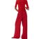 H&M Wide-Cut Pull-On Pants - Red
