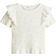 H&M Top I Bomuld Med Flæser - Hvid