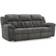 Signature Design by Ashley Frohn Reclining Graphite Sofa 91" 3 Seater