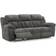 Signature Design by Ashley Frohn Reclining Graphite Sofa 91" 3 Seater