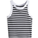 H&M Ribbed Cotton Tank Top - Weiß/Gestreift (1277134003)