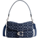 Coach Soft Tabby Shoulder Bag In Signature Denim - Silver/Deep Blue Multi