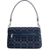 Coach Soft Tabby Shoulder Bag In Signature Denim - Silver/Deep Blue Multi