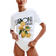 H&M Printed T-shirt - White/Lemons