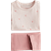 H&M Baby 2-Delat Set I Bomullstrikå - Ljusrosa/Hjärtan