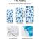 Shein Mandala Pattern Beach 1pc Bath Towel White, Blue (140x70cm)