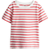 H&M Cotton T-shirt - White/Red Striped (0611503097)
