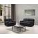 Milano Black Sofa 193cm 3 Seater