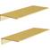 HNVNER Metal Brushed Gold Wall Shelf 76.2cm 2pcs