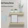 HNVNER Metal Brushed Gold Wall Shelf 76.2cm 2pcs