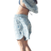 H&M Pull On Twill Shorts - White/Blue Patterned