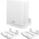 Huafly BECEMURU Wall Mount Stand Holder, Stability ABS Wall Mount Protective Holder Stand Router Protector for ASUS ZenWiFi AC/AX Whole-Home Tri-Band Mesh WiFi 6 System (CT8/XT8 White, 2-Pack)