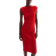 H&M Draped Bodycon Dress - Red
