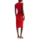 H&M Draped Bodycon Dress - Red