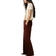 H&M Straight Drawstring Trousers - Brown