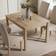 Dunelm Olney Compact 4 Seater Rectangular Oak Dining Table 90x120cm 5pcs